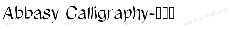 Abbasy Calligraphy字体转换